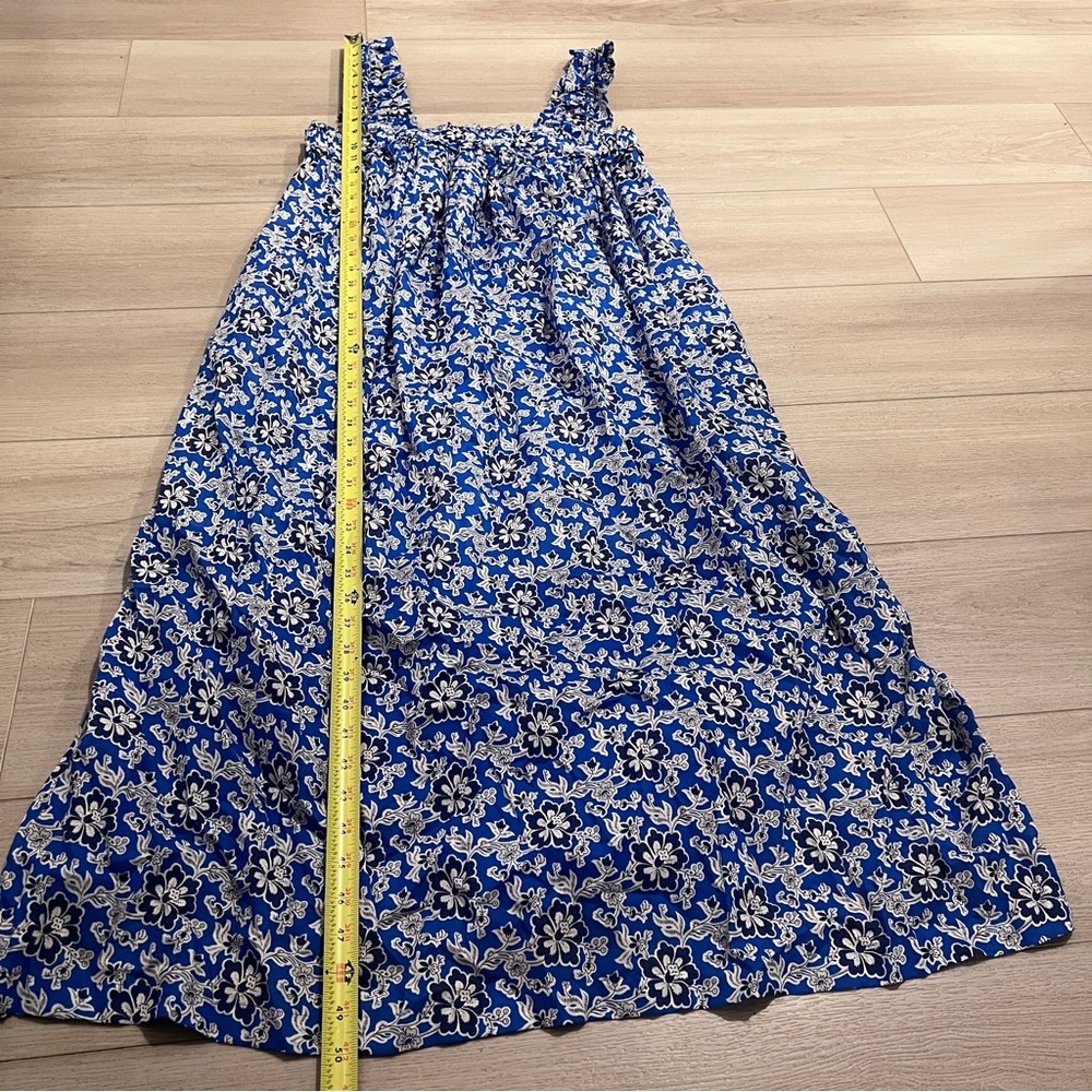 J. Crew Blue Floral Midi Dress - Picture 6 of 16